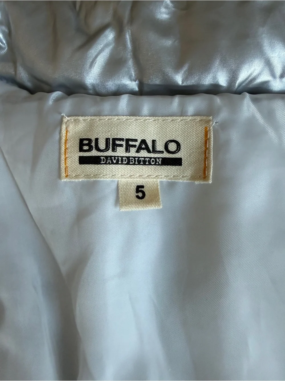 Buffalo David Bitton Kids Metallic Silver Puffer Vest - Lightweight Quilted Vest